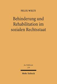 Vorderes Coverbild Behinderung und Rehabilitation im sozialen Rechtsstaat