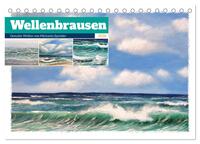 Wellenbrausen - Gemalte Wellen von Michaela Spreider (Tischkalender 2026 DIN A5 quer), CALVENDO Monatskalender