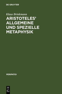 Vorderes Coverbild Aristoteles' allgemeine und spezielle Metaphysik