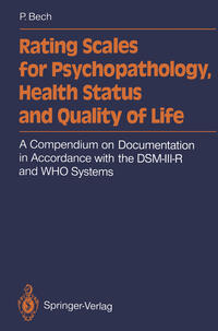 Vorderes Coverbild Rating Scales for Psychopathology, Health Status and Quality of Life