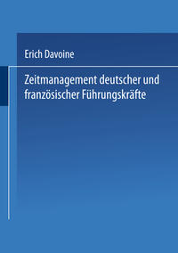 Vorderes Coverbild Zeitmanagement deutscher und französischer Führungskräfte