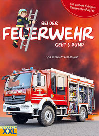 Bei der Feuerwehr geht's rund - mit großem farbigem Feuerwehr-Poster