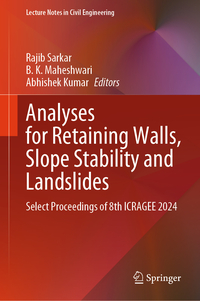 Analyses for Retaining walls, Slope Stability and Landslides