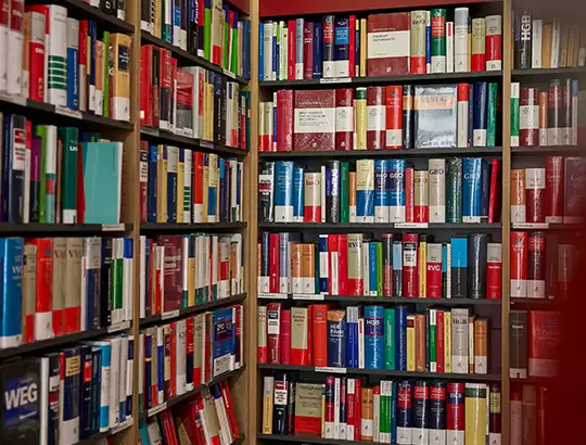 Bücherregal bei Georg Blendl